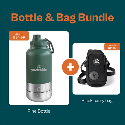 3-in-1 Dog Water Bottle & Bag Bundle